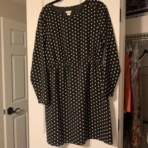 Jcrew polka dot dress